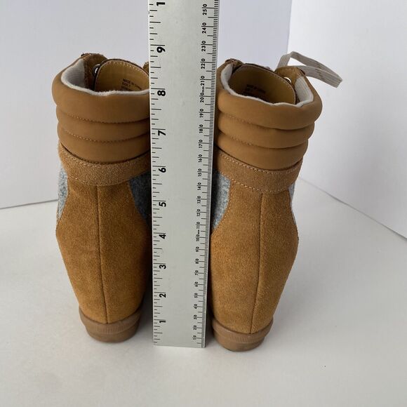 Serra Womens Boots‎ Genuine Cow Suede Leather Brown Sz 7 Urban Chic Lugged Lexie - Picture 9 of 12